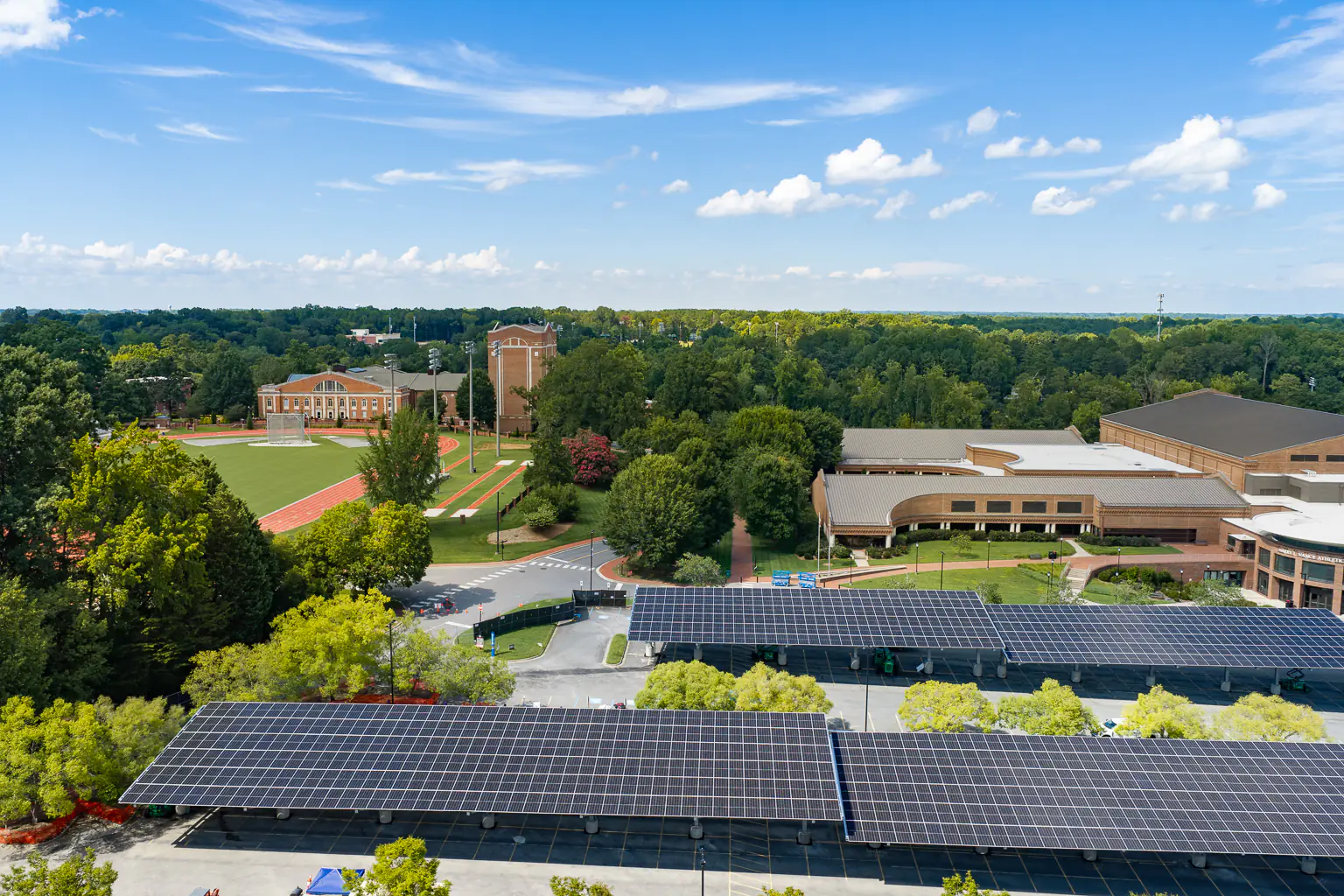 Davidson College Solar Canopies