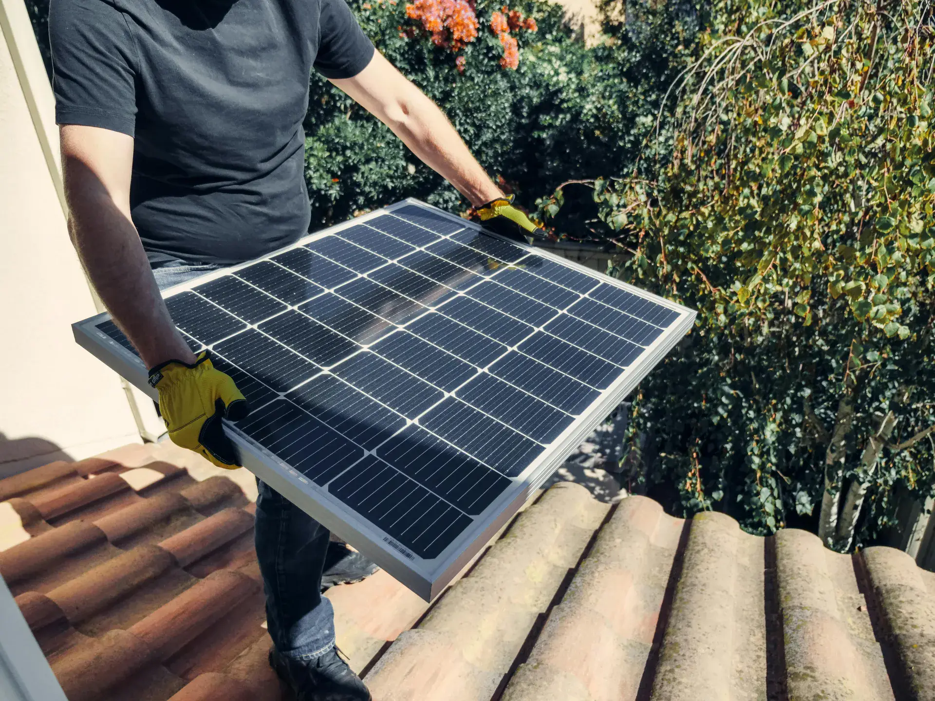 Solar panel installation